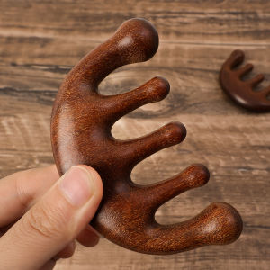 【On Sale】Sandalwood Comb Head Massage Men Women Scraping Dredging Meridian Massage Comb