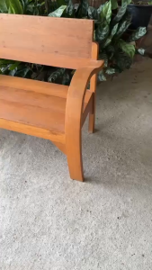 ชุดเก้าอี้แขนอ่อนไม้สักวินเทจ สไตล์ล้านนา โซฟายาวนั่งเล่น/รับแขก คลาสสิค แข็งแรง ทนทาน