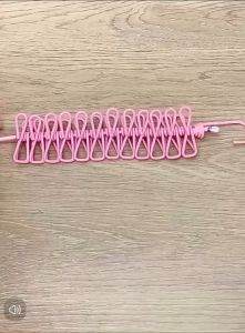 Elastic Clothesline Drying Rack Drying Rope with 12pcs Clip