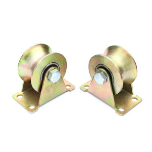 Moda 1.2 Inch U/V Groove Wheel Stainless Steel Sliding Door Roller for Inverted Track Rolling Gate Wire Rope Rail