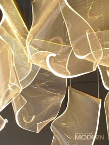 【Warranty】Modern Luxury Villa Chandelier Apartment Staircase Long Chandelier Nordic LED lighting Simple living room lamp Modern bedroom decorative light Heavy-duty lighting