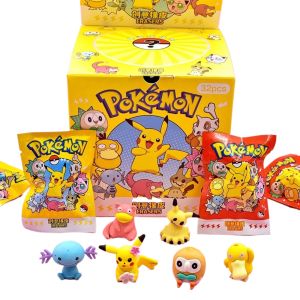 Bandai | Pikachu Pokemon Mystery Blind Bag Surprise Erasers Cute Cartoon Stationery Prizes Toy Figures Collectible Pencil Rubber