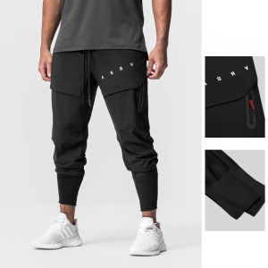 Mens Cargo Joggers Quick Dry Running Gym Fitness Motorcycle Pants Multi-pocket Streetwear Workout Casual Trousers Sweatpants