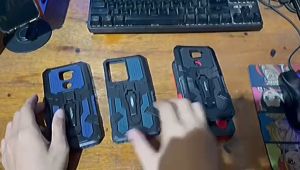 Casing HP Untuk Infinix Smart 7 Hard Case Armor Belt Clip Kick standing Terbaru
