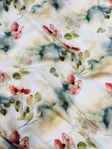 [HCM] Vải tole lanh hoa .Chất tole mịnđẹp ít nhăn rút. Khổ vải 14m