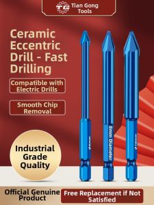 TG | Offset Twist Drill Bit For Drilling Ceramics Stoneware Rock Slabs