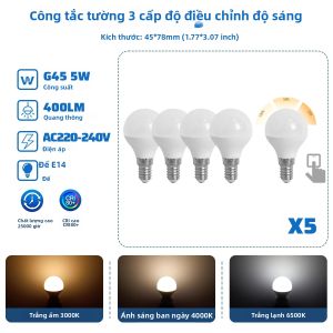 5 Bóng Đèn LED Có Thể Điều Chỉnh Độ Sáng Cao GX53 E27 E14 GU10 Base 3 Chiều Ánh Sáng Mềm Mại Đèn Trang Trí Trong Nhà Cho Gia Đình