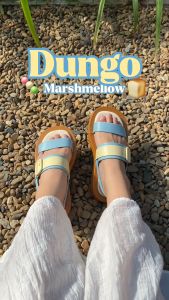 DUNGO - MARSHMELLOW รองเท้ารัดส้นหัวเข็มขัด เสริมส้น 1.5 นิ้ว