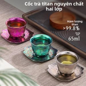 Tách Trà Nhỏ Cách Nhiệt Titanium