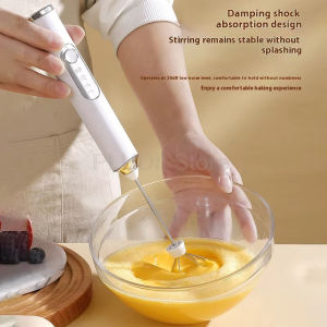 USB electric mixer handheld coffee milk frother portable 3-speed blender butter maker kitchen tool ingredient mixer