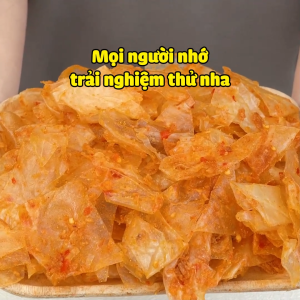 Combo Bánh Tráng Dẻo Bơ Muối Sặc Ớt Rim & Hành Phi - Snack Ăn Vặt- Bếp Chè Thái - Bánh tráng Siêu Cay