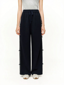 DUSHU | Bow Tie Sweet and Cool Wide Leg Trousers