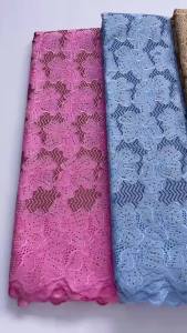 African Chiffon Lace Fabric 2026 High Quality Lace Material 5Y Nigerian French African Green Lace Fabrics For Women Wedding