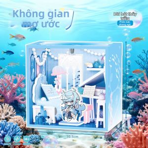 Mô Hình Nhà Lắp Ráp Có Đèn