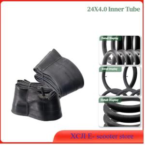 24X4.0 Inner Tube Mountain Bike Inner Tube Tire Butyl Rubber Bicycle Inner Tube 24X4.0 Tire Inner Tube