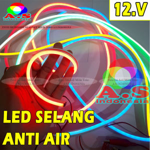 Lampu Alis Neon Flexible Mobil/Motor 12V | Led Selang Elastis 30cm/60cm/1Meter