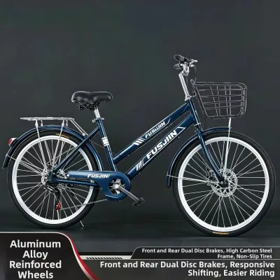 Ultra-light Full Bearing Double Disc Brake Adult Bicycle