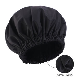 NEW double Layer solid color Shower Caps Waterproof Bath Caps Reusable Shower Caps For Women Ladies Spa Salon
