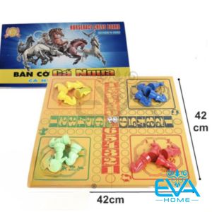 Bộ Đồ Chơi Cờ Cá Ngựa Kèm Bàn Chới Lớn 45 Cm Nhựa Giả Gỗ Cao Cấp