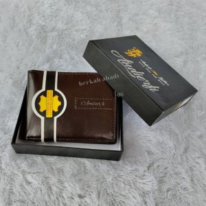 Dompet Kulit ARF-09f Dompet Pria garis motif list Dompet Kulit