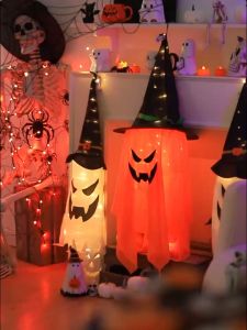 🔥สินค้าใหม่2024 กรุงเทพจัดส่งสินค้า| พร็อพสําหรับแขวนตกแต่งปาร์ตี้ฮาโลวีน กลางแจ้ง รูปฟักทอง  รูปผีพร็อพสํา