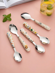 onlycook | Cute Cartoon Durable Baby Feeding Spoon 304 Stainless Steel