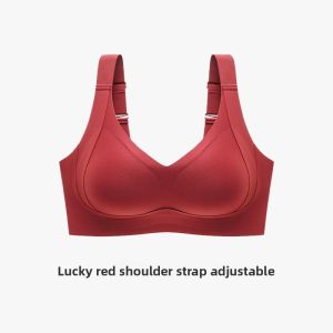 JIXIA | Adjustable Large Size Bra Anti-Sagging Side Breast Collection Thin Nylon Fabric Full Cup Underwear For Young Women Chest Shaping