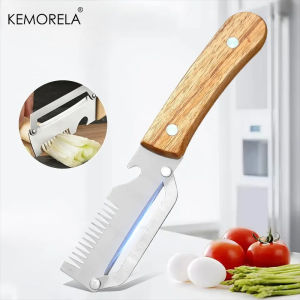 Multi-functional Peeler Stainless Steel Wood Handle Vegetable Peeler Potato Peeler Carrot Grater Fruit Tools Kitchen Accessories