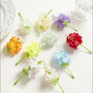 5/10Pcs 12cm Artificial Silk Hyacinth Flower Heads Fake Flower for Wedding Home Garden Decoration DIY Wreath Gift Accessories