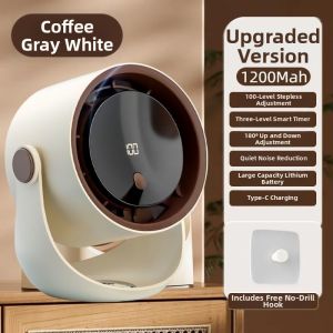 YIKEREN | Compact Digital Display High Airflow Table Fan