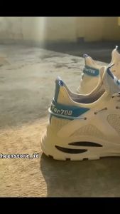 Sneakers Sepatu Pria Tali Korean Style JB601 Sepatu Pria Best Seller Casual Trendy Fashionable Kekinian PUTIH