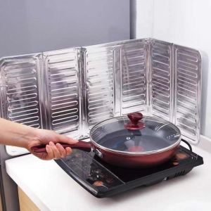 Aluminum Foil Cooking Insulate Splash Proof Oil Baffle Plate Aluminum Foil Splatter Screens Stove Separate Oil Paper