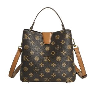 CARTELO | New Middle-aged Large Capacity Leather Crossbody Bucket Bag
