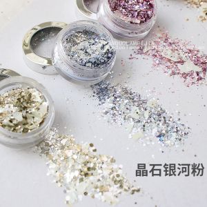 Galaxy Powder Bling Crystal Stones Super Thin Summer Nail Art Flash Powder All Purpose Nail Shell Sparkle Nail Decoration