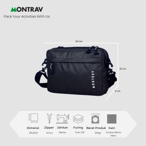 MONTRAV - Tas Selempang - Sling Bag - Hyuga 4 Liter