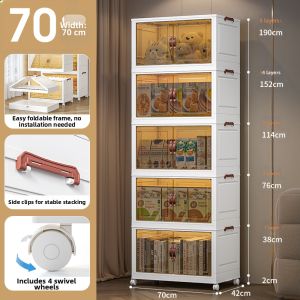 Kaman | No-Assembly Foldable Storage Cabinet