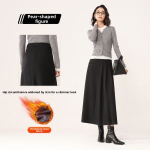 HIPPIE MISS | Bohemian Style Gray New Autumn Spring A-Line Skirt