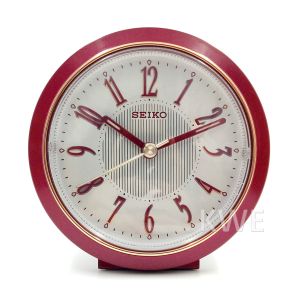 100% ORIGINAL SEIKO Quiet Sweep Analogue Light Snooze Beep Alarm Clock QHE180 (QHE180R QHE180S) [Jam Loceng]