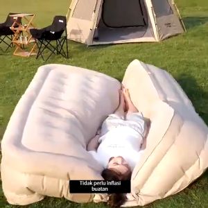 Air Bed Double or Single Inflatable Bed Queen or King Family Size For Camping With Built in Electric Air Pump