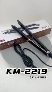 Kemei Electric Hair Straightener KM-2219 Wholesale Hair Curler Automatic Hair Iron with Infrared Ray Hair Straightener and Curler