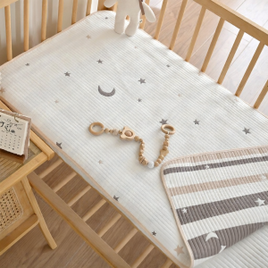 ANYOUBI | Drap Giường Trẻ Sơ Sinh Bằng Bông Organic Loại A