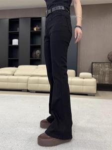 High Waist Elastic Micro Flared Jeans plus Size Womens Casual Cotton Stretch Denim Pants Lengthening Leg Effect Straight Horse Hoof