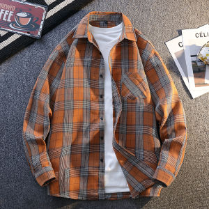 Kawadu | Fashionable Cool Boys Long Sleeve Plaid Shirt Thin