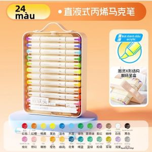 M&G | Bút Dạ Quang Acrylic M&G Phiên Bản Nâng Cấp Dòng Chảy Mượt Mà Bộ 12/24/36/48 Màu Trong Hộp Nhựa PP Lựa Chọn Của Sinh Viên Và Nghệ Sĩ.