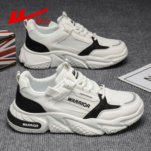 Mens Breathable Running Shoes Summer New Style Dad Shoes Thick Bottom Heightening Soft Bottom Sports Shoes Casual Leather Splicing
