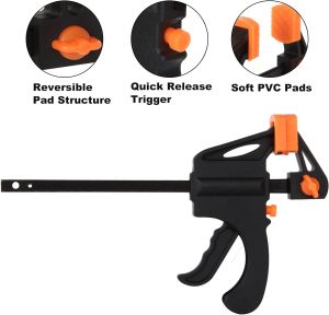 2pcs/set F-type Fixing Clip Woodworking Tool Clip Suitable for Adhesive Fixation DIY Quick Grip Clip