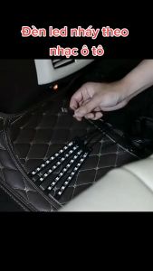 [HCM]Bộ 4 dây đèn LED 7 màu cho ô tô Dây đèn led trang trí đèn nháy theo nhạc