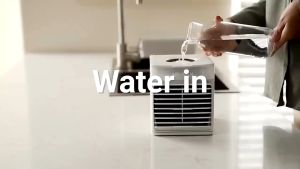 Mini Portable Air Cooler Cold Airconditioner Fan 375ml Water Tank Humidifying Spray Fan for Home Office Dorm Car