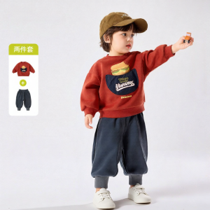 DUDUJIA | Bộ Quần Áo Trẻ Em Mùa Thu Đông Vải Nỉ Dày
