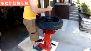 Manual Tire Changer Portable Tire Removal And Installation Tool For Car Minivan Mobile Tire Repair With Crowbar Red